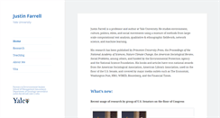 Desktop Screenshot of justinfarrell.org